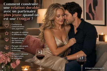 Comment construire une relation durable avec un partenaire plus jeune quand on est une cougar ?