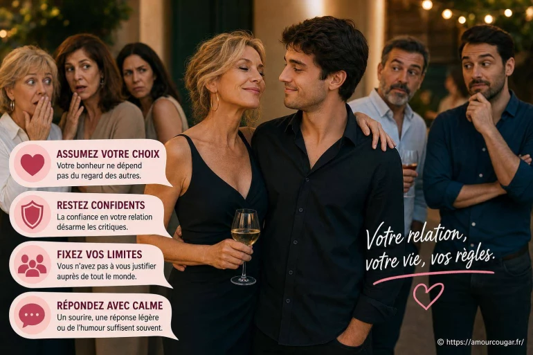 Comment assumer une relation cougar face à son entourage et désamorcer les préjugés ?